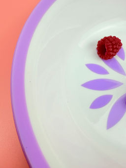 Цена за 2 шт. Миска пластиковая круглая 17,5см 0,7л (цвет микс) OLS-179-23