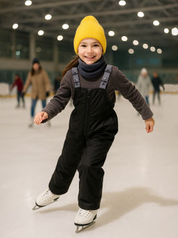 Полукомбинезон детский черный 60-006/2 (128, 64)