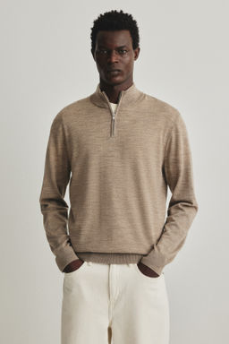 Jersey en lana merino con cremallera Regular Fit - H&m фото 5