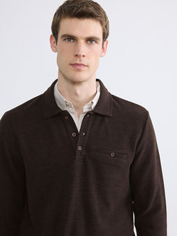 Polo Yaka Erkek Sweatshirt
