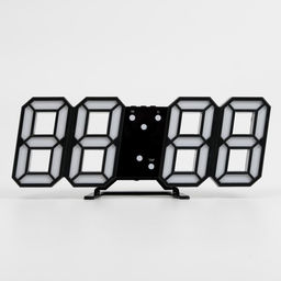 Часы электронные «Цифры», USB, настольные, настенные, на подвесе, 9×3×23 см, зелёная индикация