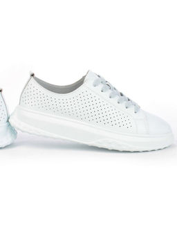 05-PDXL141-2 LT. BLUE Кроссовки женские (натуральная кожа)