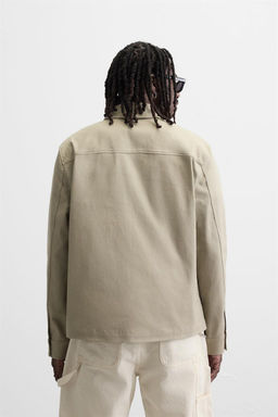 RELAXED FIT ZIP-UP OVERSHIRT - Zara фото 12