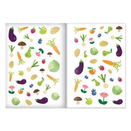 Многоразовые наклейки Что где растёт?, формат А4, Синий трактор