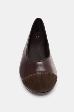 LEATHER BALLERINAS - Zara фото 21
