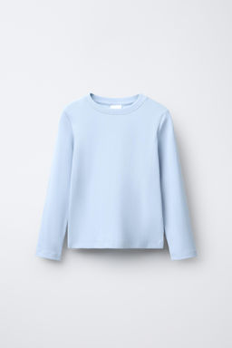 PLAIN RIBBED T-SHIRT