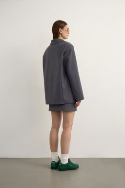 Жакет оверсайз с эффектом меланж - Mollis фото 9