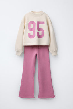 CROPPED SWEATSHIRT AND BELL BOTTOM TROUSERS SET - Zara фото 10