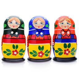 Матрешка 5 в 1 "Загорская роспись"/ окрашенная