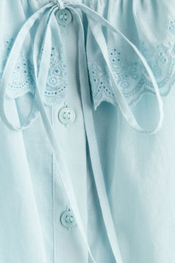 Blusa de algod?n con bordado ingl?s - H&m фото 8