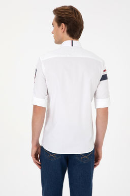 Erkek Beyaz Uzun Kollu G_mlek - U.s. polo assn фото 5