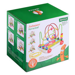 Лабиринт-каталка "Петушок" вид 3 в коробке