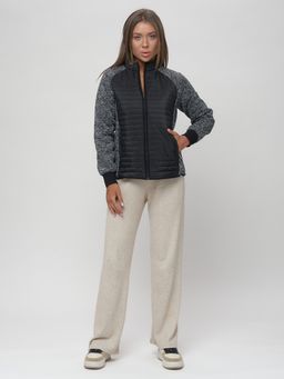 Толстовка женская на молнии черного цвета 2160Ch - Mtforce фото 4