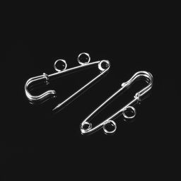 Булавка для подвесок PO-035 №01, 2 шт. 3.5×0.5 см, цвет серебро