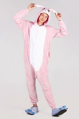 Пижама кигуруми Зайка розовый