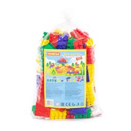 Конструктор Строитель (129 элементов) (в пакете)