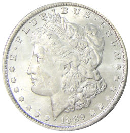 Монета 1 доллар 1889 года США Доллар Моргана