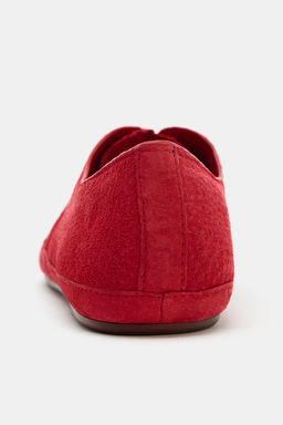 ZAPATILLA PIEL BLUCHER / Rojo