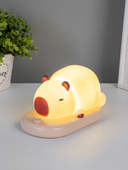 Ночник "Капибара на коврике" LED 3Вт 5V USB АКБ 9,3х15х13,2 см