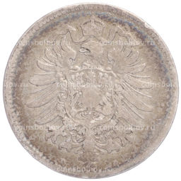 Монета 1 марка 1873 года D Германия