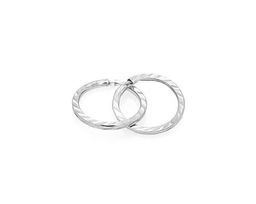 Серебряные серьги, без вставки, с-1,0 а/г, 1 см