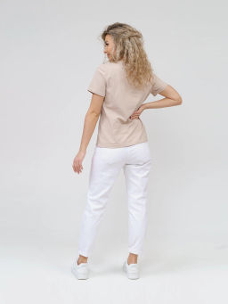 Футболка женская, цвет бежевый коричневый