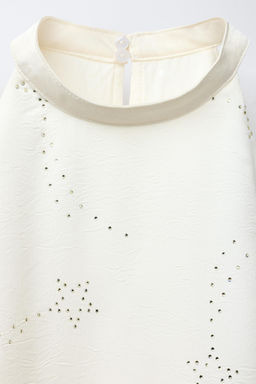 HALTER NECK RHINESTONE TOP - Zara фото 3
