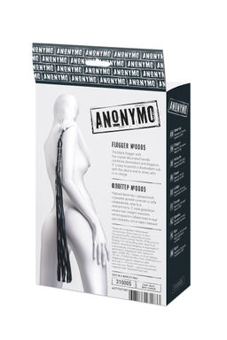 Флоггер Anonymo #0005, PU кожа, черный, 64 см - Toyfa фото 10