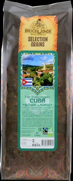 CAFE DE BROCELIANDE. Cuba (зерновой) 1 кг. мягкая упаковка ФРАНЦИЯ