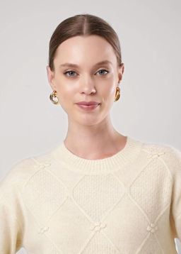 Джемпер жен. (ЧЗ) св.бежевый 154555/185апэ - Clever wear фото 3