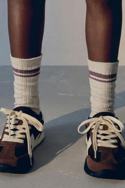 3-PACK OF STRIPED LONG SOCKS - Zara фото 5