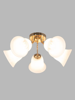 Люстра ЭкономСвет 20130/5GD, 5×40 Вт, E27, 50×50×20 см, золотая