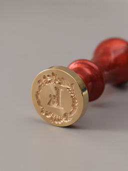 Печать для сургуча с пластиковой ручкой «Венок с буквой L», 2.5×2.5×6.3 см