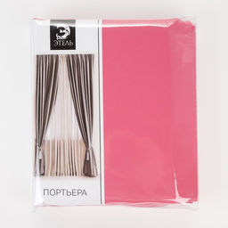 Штора блэкаут портьерная «Этель», 270×300 см, розовая