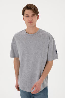 Erkek Gri Melanj Basic Ti__rt Sepette S_rpriz _ndirim - U.s. polo assn фото 4