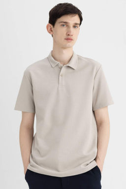 New Regular Fit Basic Duz K?sa Kollu Polo Tisort - Defacto фото 6