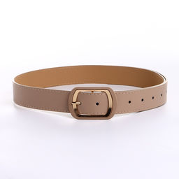 Ремень женский с винтом, 110×2.9 см, классическая пряжка, золотистая, бежевый