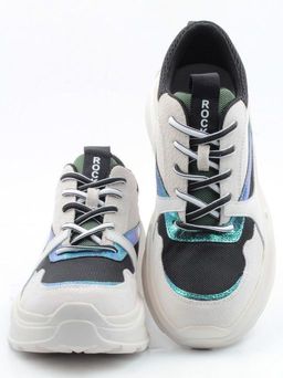 05-DMG11-2 WHITE/GREEN Кроссовки женские (нат.кожа, нат.замша, текстиль) - Фабричный китай фото 15