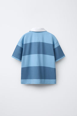 VARSITY STRIPED POLO SHIRT - Zara фото 2