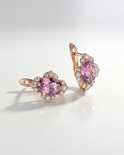 Серьги с кристаллами Swarovski