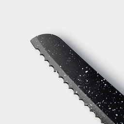 Нож с антиналипающим покрытием Доляна Зефир, хлебный, лезвие 20 см, цвет чёрный  фото 6