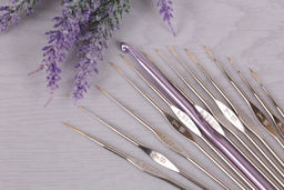 Для вязания Gamma MCH крючок сталь d 1.4 мм 12 см 12 шт в блистере №6 фото 4