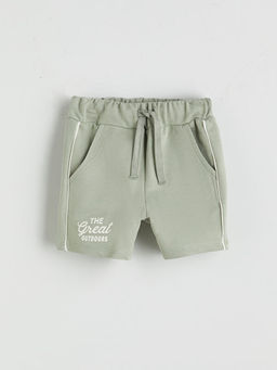 Beli Lastikli Bask?l? Erkek ?ocuk ?ort