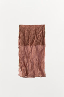 METALLIC THREAD TEXTURE SKIRT WITH SLITS - Zara фото 4