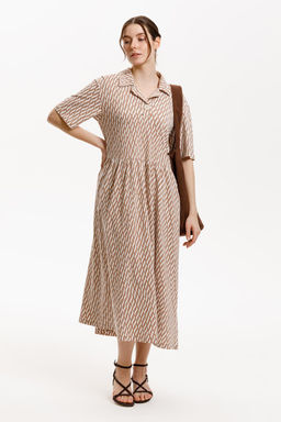 ЕВТ 5071/бежевые мини косы платье жен