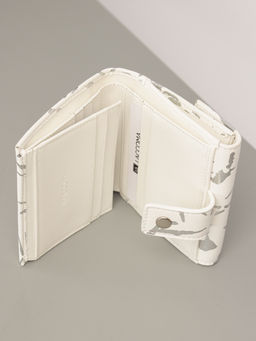 LACCOMA кошелек LA-2080-белый-серебристый натуральная кожа фото 4