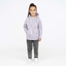 Толстовка детская светлосиреневая