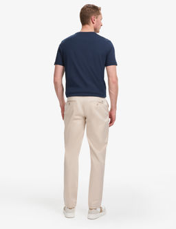 Bej Regular Fit Basic Kanvas Pantolon