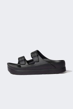 Женские тапочки Eva с двойной окантовкой на высокой подошве - Defacto фото 2