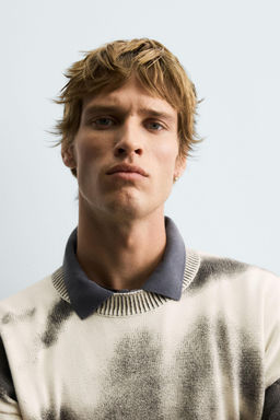 ABSTRACT PRINT WASHED JUMPER - Zara фото 6